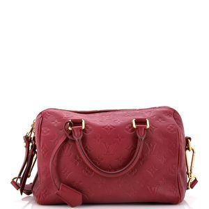 Good Louis Vuitton Speedy Bandouliere Bag Pink Leather 25